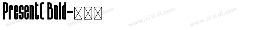 PresentC Bold字体转换